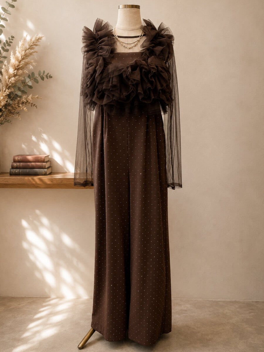 myn【ANDRESD】tullevest all in onedress my closet / ANDRESD volume tulle all in one Mbr
