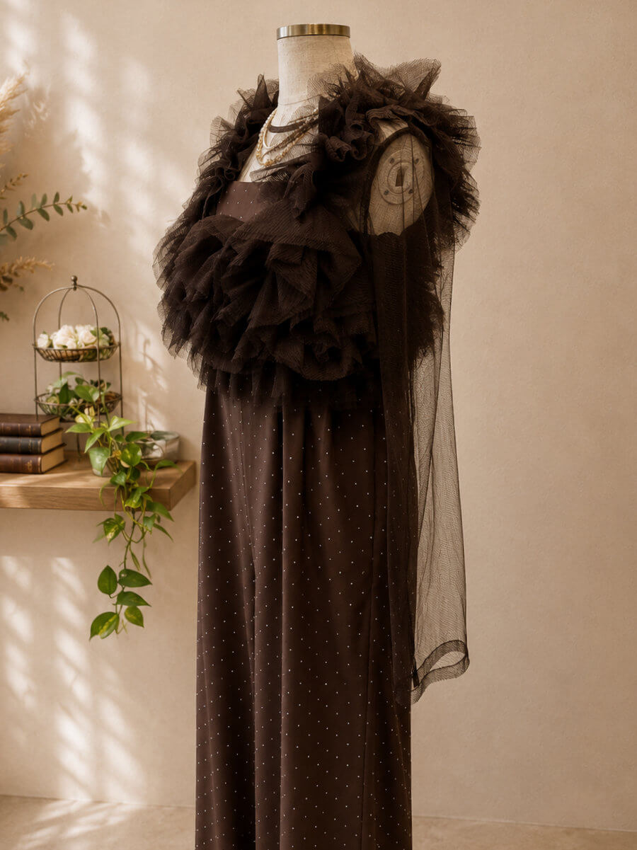 レディース ANDRESDドレス all in one dress & tulle tops