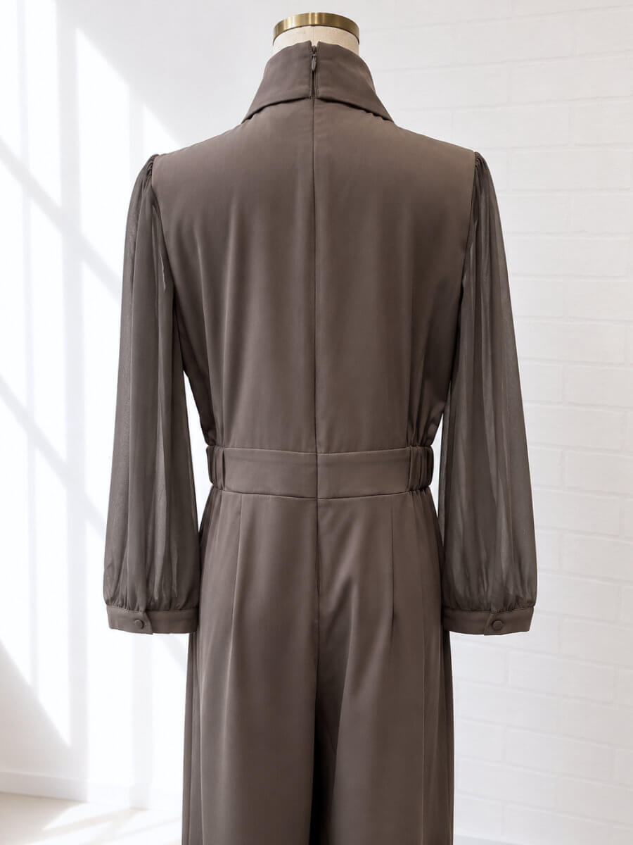 HER. パイルカットオールインワン チャコールグレー サイズ1 my closet / カシュクールオールインワンXLcha