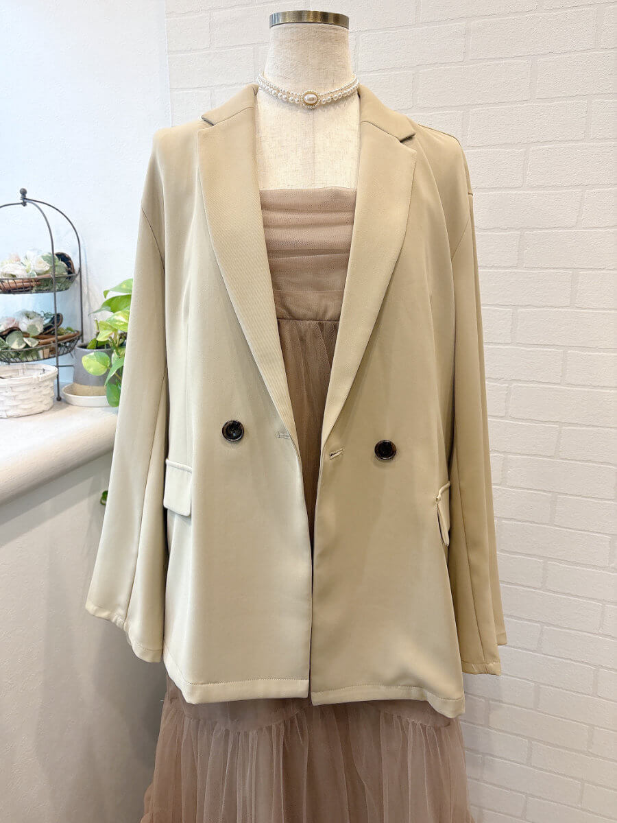 my closet / ANDRESD volume tulle jacket set dress Sbe