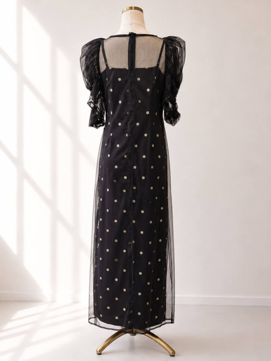 my closet / ANDRESD DOT LAYERED DRESS SBR
