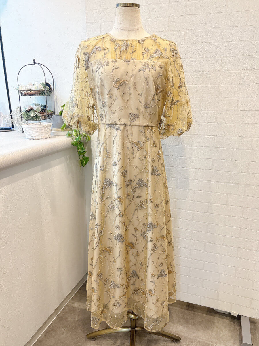 my closet / フローラル刺繍シアードレスLYL