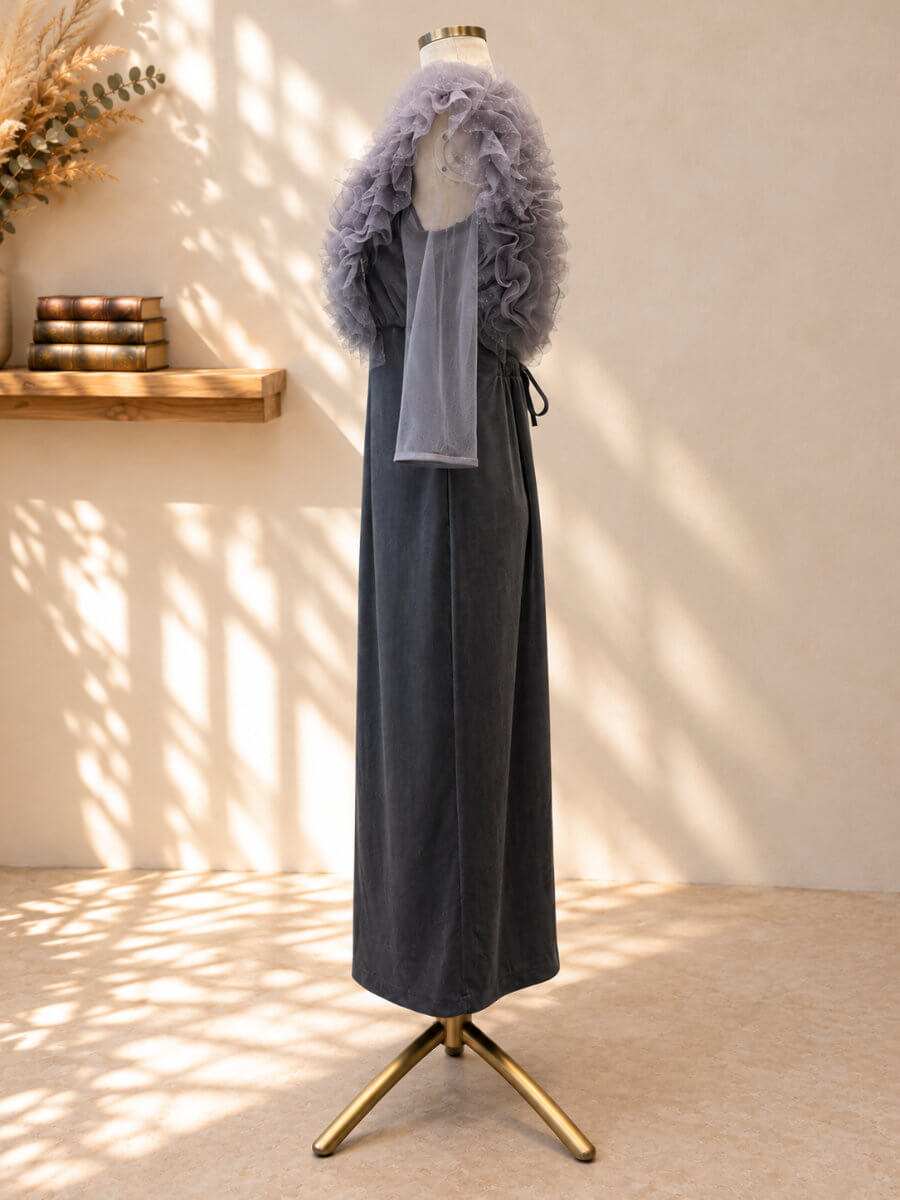 my closet / グリッターフリルベロアドレスMgySH