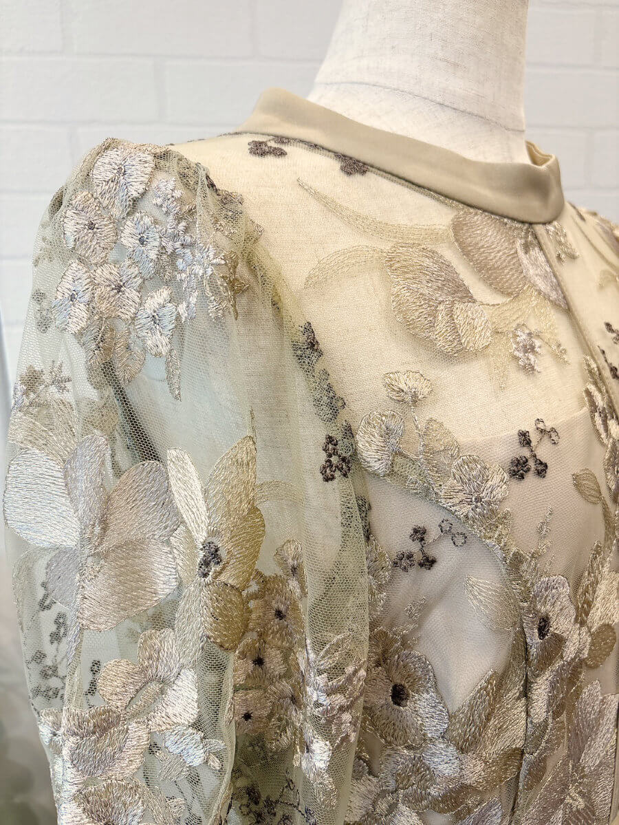 my closet / フラワーエンブロイダリードレスXYL