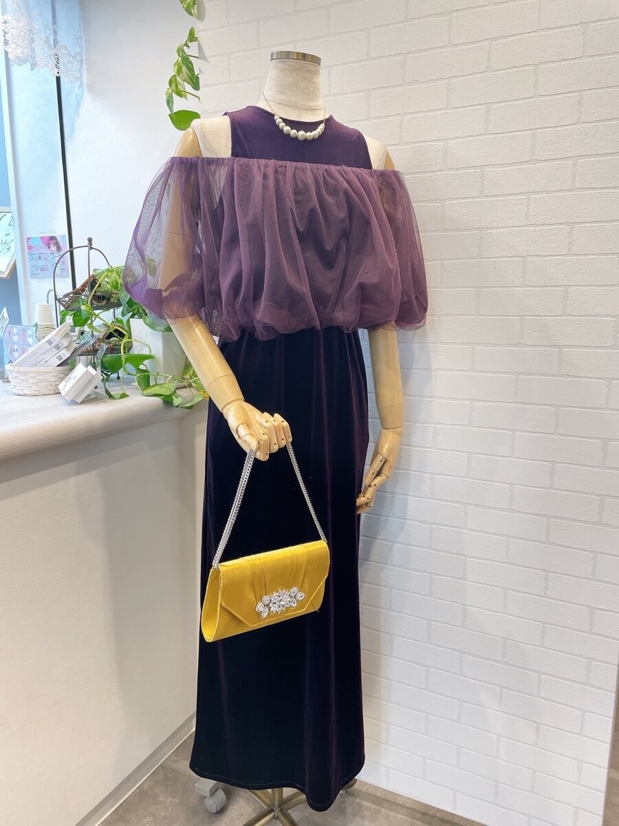 MANY WAY TULLE VEIL DRESS パープル　Sサイズ MANY WAY TULLE VEIL DRESS パープルSサイズ