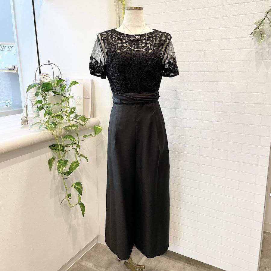 Grace Continental ブラックワイドパンツドレス