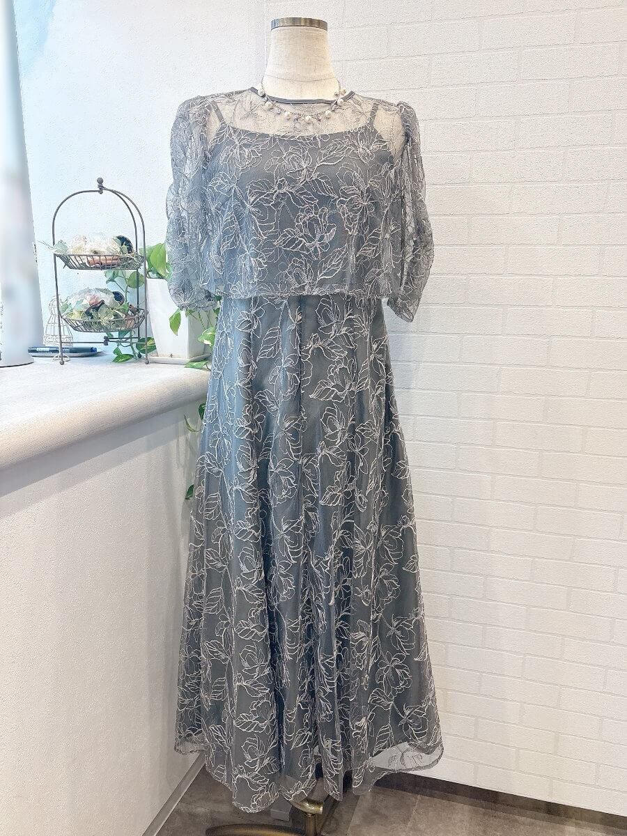 レンタルドレス　チャコールグレー
