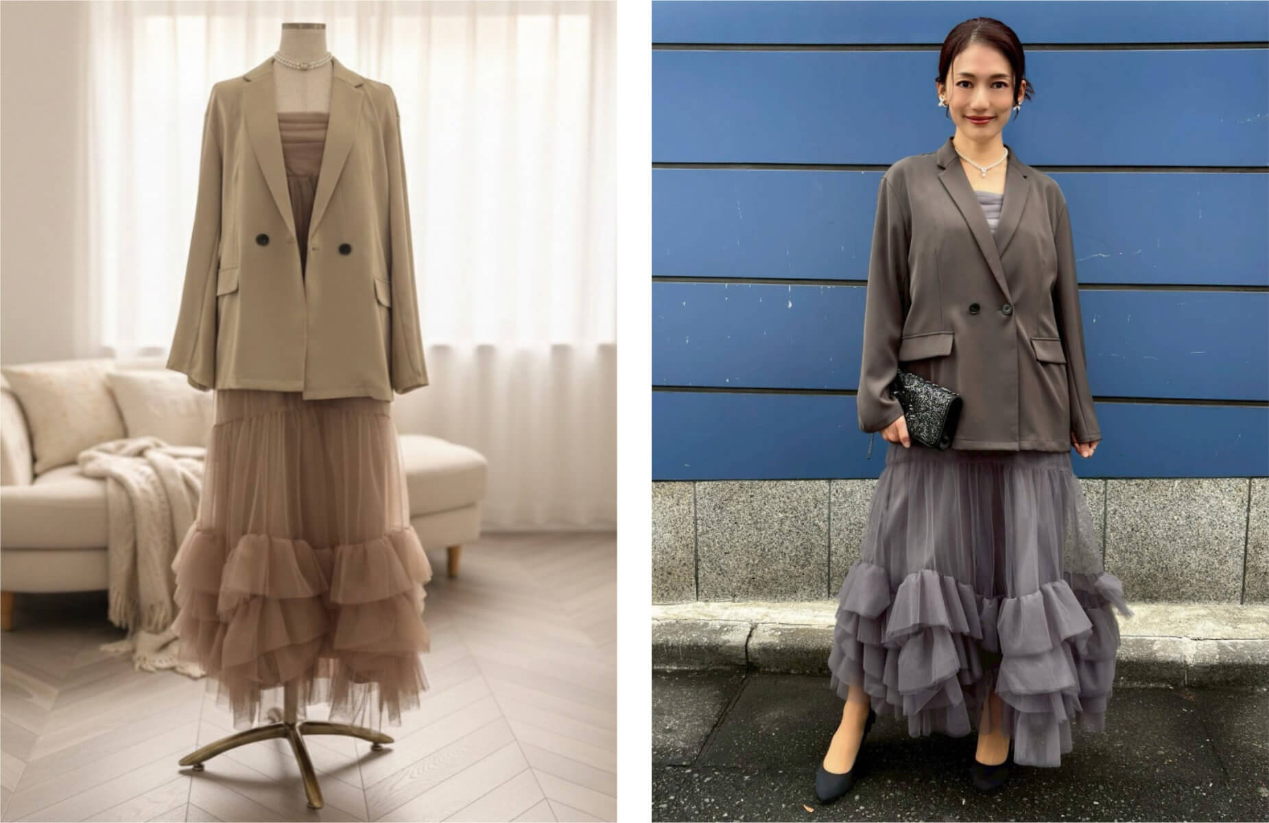 ジャケットドレス